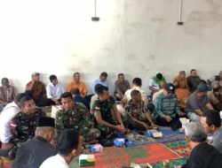 Anggota Koramil 07/Teluk Keramat Hadiri Pisah Sambut Kapolsek Galing