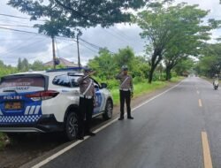 Antisipasi Lakalantas, Satlantas Polres Kapuas Pantau Arus Lalu Lintas Lingkar Luar Kota