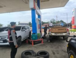Polres Murung Raya Patroli Dialogis Di SPBU Puruk Cahu