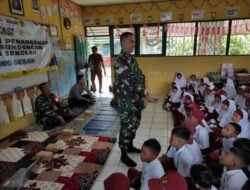 Babinsa 1002-06/Barabai Tanamkan Sikap Anti Bullying di SDN 1 Awang Besar