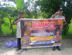 Cegah Karhutla, Polsek Kapuas Timur Rutin Sosialisasi dan Imbau Masyarakat Tidak Membakar Lahan