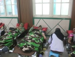 Persit Kodim 1008/Tabalong Gelar Donor Darah Peringati HUT ke-80 Persit Kartika Chandra Kirana