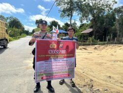 Antisipasi Penambangan Ilegal, Polsek Karau Kuala Terus Melakukan Sosialisasi Dengan Warga