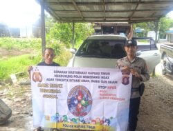 Putus Penyebaran Berita Hoax, Polsek Kapuas Timur Sampaikan Stop Hoax Kepada Warga Masyarakat