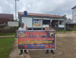 Antisipasi Karhutla, Personel Polsek Dusun Utara Gencar Beri Imbauan Dengan Warga Masyarakat