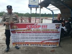 Antisipasi Pungli, Personel Polsek Dusun Hilir Gencarkan Sosialisasi Larangan Pungli Dengan Warga