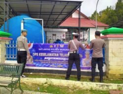 Operasi Keselamatan Telabang 2026, Polres Murung Raya Pasang Spanduk Imbauan Tertib Lalu Lintas Di Depan RSUD Puruk Cahu