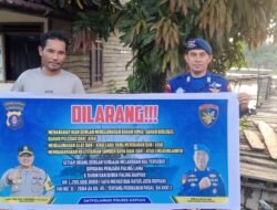 Cegah Illegal Fishing, Satpolairud Polres Kapuas Imbau Hal Ini Pada Warga Pesisir DAS Kapuas.