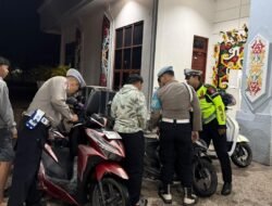 Patroli Malam, Polres Murung Raya Sambangi Komplek Perkantoran Cegah Para Remaja Balap Liar