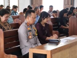 Implementasi Polri Untuk Masyarakat, Kapolres Barsel Laksanakan Minggu Kasih Bersama Jemaat Gereja Parapah Buntok