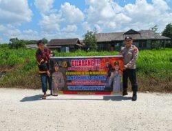 Personil Polsek kapuas tengah Rutin lakukan giat imbauan larangan  karhutla kepada masyarakat.