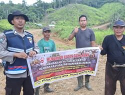 Polsek Permata Intan Ajak Masyarakat Bersama Cegah Terjadi Karhutla