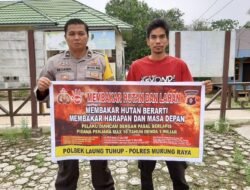 Polsek Laung Tuhup Komitmen Tindak Tegas Pelaku Karhutla