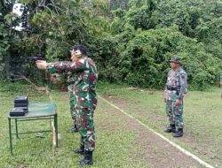 Seluruh Prajurit Ikuti Latihan Menembak Triwulan I TA 2026 di Yonif 621/Manuntung