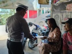 Hari Kesembilan, Polres Murung Raya Sebarkan Brosur Ops Keselamatan Telabang 2026 Kepada Masyarakat
