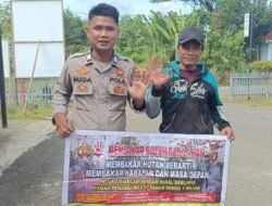 Polsek Permata Intan Imbau Jangan Membuka Lahan Dengan Cara Dibakar