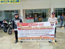 Cegah Penambangan Ilegal, Polsek Dusun Selatan Gencar Beri Imbauan Dengan Warga Masyarakat
