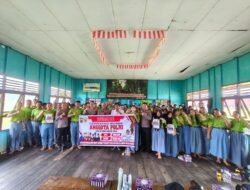 PERSONEL POLSEK KAPUAS TENGAH SOSIALISASI TENTANG PENERIMAAN ANGGOTA POLRI TAHUN ANGGARAN 2026 DI SMAN 1 KAPUAS TENGAH