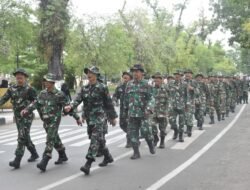 Kodim 1002/HST Gelar PSJM Han Mars 10 Km, Uji Kesiapan Fisik Prajurit