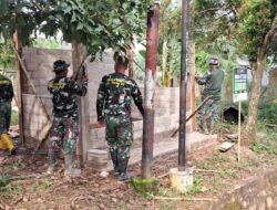 TMMD Ke-127 Kodim 1008/Tabalong Bangun Poskamling, Wujud Kepedulian TNI untuk Keamanan Warga Desa Barimbun