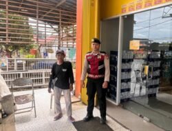Pastikan Kondusif, Satsamapta Patroli Sambang Pusat Perbelanjaan MR. DIY Kota Puruk Cahu