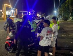 Satgas Ops Keselamatan Polres Murung Raya Gelar Patroli Blue Light Cegah Balapan Liar