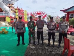 Babinsa Jajaran Kodim 1208/Sambas Laksanakan Pengamanan Perayaan Tahun Baru Imlek 2026 di Wilayah Kabupaten Sambas