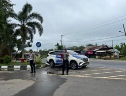 Antisipasi Lakalantas, Satlantas Polres Kapuas Pantau Arus Lalu Lintas Lingkar Luar Kota