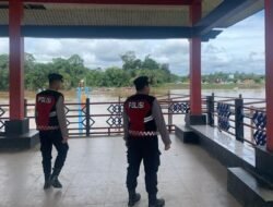 Patroli Rutin, Samapta Polres Murung Raya Sasar Dermaga Putri Sikan Puruk Cahu