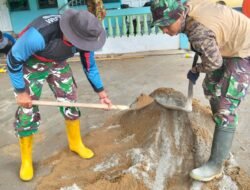 Anggota Kodim 1008/Tabalong Tanpa Lelah Bangun Sarana Ibadah di Barimbun