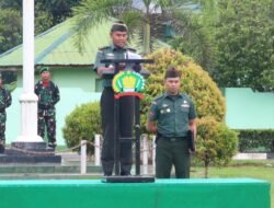 Kodim 1009/TLA Gelar Upacara, Kasdim Bacakan Amanat Kepala Staf Angkatan Darat