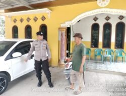 Berikan Imbauan kantibmas kepada warga di lakukan personil Polsek Kapuas Tengah.