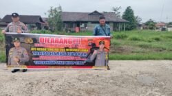 Personil Polsek kapuas tengah giat Rutin lakukan imbauan larangan karhutla kepada masyarakat.