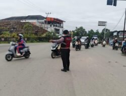 Sat Samapta Polres Murung Raya Jaga Harkamtibmas Di Pusat Kota dan Jalan Raya