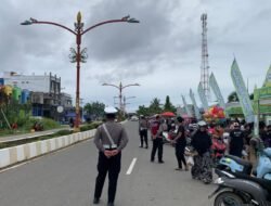 Satlantas Polres Murung Raya Lakukan Gatur Di Pasar Ramadhan Jelang Buka Puasa
