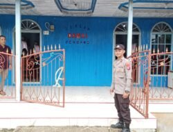 Personel Polsek Dusut Hadir Berikan Rasa Aman Pada Pelaksanaan Ibadah Minggu Umat Kristiani