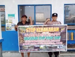 Cegah Karhutla, Personel Polsek GBA Gencar Beri Imbauan Dengan Warga