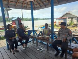 Antisipasi Karhutla, Personel Polsek Dusun Utara Imbau Warga Terkait Karhutla
