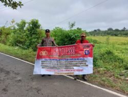 Personel Polsek GBA Gencar Sosialisasikan Larangan Penambangan Ilegal Dengan Warga
