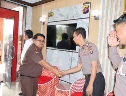 Perkuat Sinergi Penegakkan Hukum, Kapolres Barsel Sambut Hangat Kunjungan Kajari Yang Baru