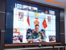 Pangdam XII/Tpr Ikuti Rapat Virtual Bersama Wakil Panglima TNI, Evaluasi Progres Pembangunan KDKMP