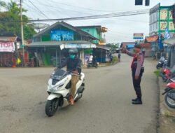 Sat Samapta Polres Murung Raya Cipkon Harkamtibmas Di Pusat Kota dan Jalan Raya