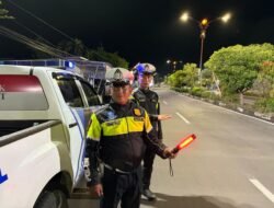 Antisipasi Balapan Liar, Satlantas Polres Kapuas Patroli malam