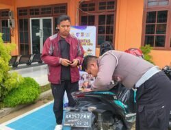 Polantas Menyapa Pemohon Wajib Pajak, Samsat Murung Raya Maksimal Pelayanan Pajak Kendaraan Bermotor
