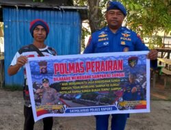 Tingkatkan Kesadaran Kebersihan Lingkungan, Satpolairud Imbau Masyarakat Pesisir Untuk Tidak Membuang Sampah Ke Sungai