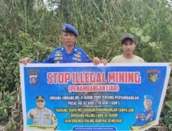 Satpolairud Polres Kapuas Laksanakan Patroli Perairan, Beri Imbauan Stop Penambangan Liar Di DAS Kapuas
