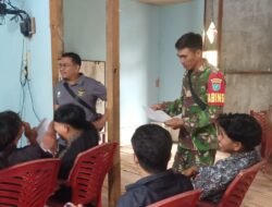 Bentuk Kepedulian, Babinsa Koramil 04/Jawai Dampingi Warga Pembuatan Akta Kelahiran