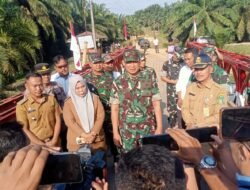 Sinergi TNI – PTPN IV PalmCo Bangun Jembatan Bailey, Akses 3 Desa Langkat Pulih