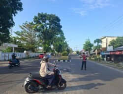 Pengaturan Lalin Sat Samapta Ciptakan Arus Lalu Lintas Lancar