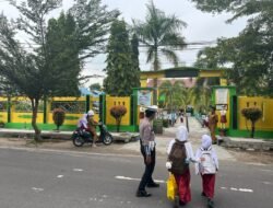 Kelancaran Arus dan Keselamatan Siswa Jadi Prioritas, Satlantas Polres Sukamara Masifkan Gatur Lalin di Titik Padat